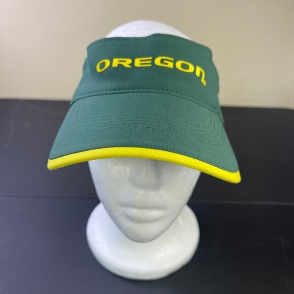 Oregon Ducks Nike Visor DFR Zone College Football Adjustable Green Yellow OS - Picture 1 of 6